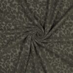 Baumwollfrottee "Animal Skin" - khaki