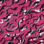 Baumwoll-Satin - Animal Skin - fuchsia – Bild 6