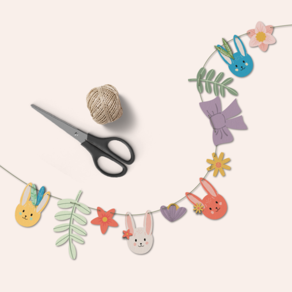 Girlande mit Ostermotiven - DIY Osterdeko zum Ausschneiden (von Hand oder Plotter) – Bild 3