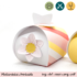 Geschenkbox Streifen rot / rosa / weiß mit Blume - Geschenkschachtel Printable zu Ostern