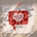 sprechblase herz liebe