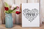 Herz Muttertag Plotterdatei SVG DXF FCM – Bild 2