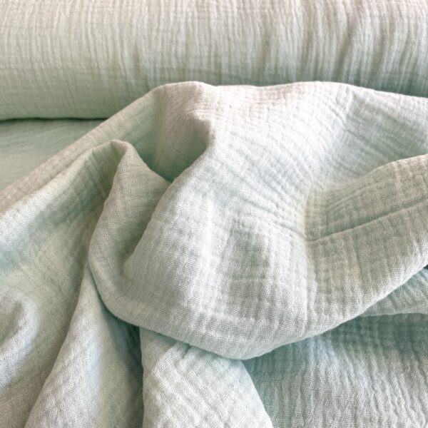 *REST* 75 x 135 cm - Musselin "Bambino" - pastel mint – Bild 1
