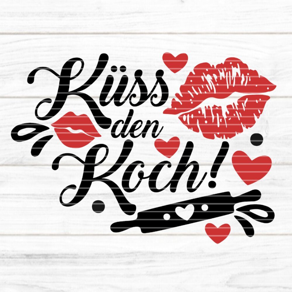 KuessdenKoch_byseehasdesign1 Küss den Koch Plotterdatei SVG DXF FCM – Bild 1
