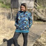 Oversized Hoodie Weites Winter Meer Damen – Bild 5