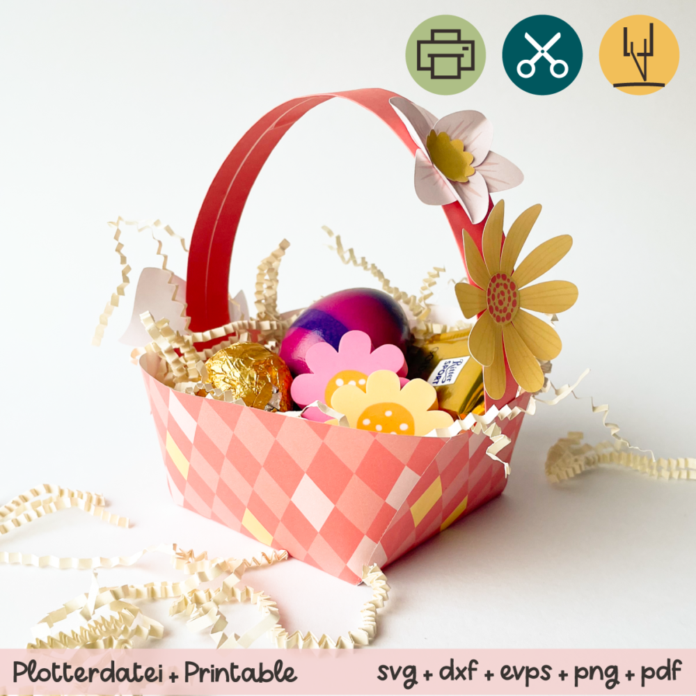 titel mit Osternest basteln