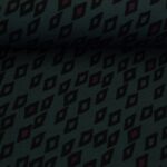 Modal French Terry "Ruby" - dunkelgrau-grün - Swafing