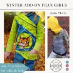 Schnittmuster Winter Add-on für Shirt Fran für Jungen Gr. 74-164