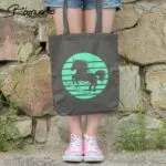 Biberwerke Silhouette Einhorn in Streifenmuster