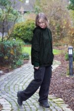 Modal French Terry "Ruby" - dunkelgrau-grün - Swafing – Bild 5