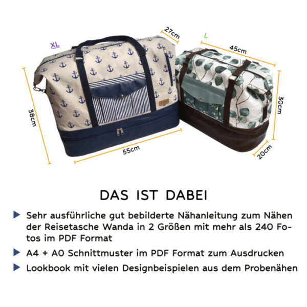 Nähanleitung Reisetasche Wanda – Bild 2