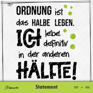 Biberwerke Ordnung ist das halbe Leben