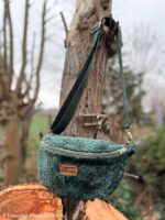 Chenille Dekostoff "Bogota" - dunkelgrün – Bild 2