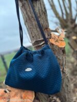 Samt Dekostoff "Caracas" - dunkelblau – Bild 3