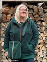 Samt Dekostoff "Caracas" - dunkelgrün – Bild 2