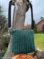 Samt-Cord mit breiter Rippe "Montevideo" - dunkelgrün – Bild 2