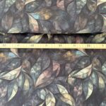 French Terry - Leaves - Army – Bild 3