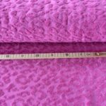 Baumwollfrottee "Animal Skin" - pink – Bild 2