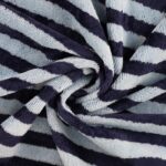 Bamboo Wellness / Bambusfrottee - blau gestreift