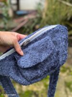 Chenille Dekostoff "Bogota" - dunkelblau – Bild 3