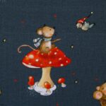 *REST* 70 x 150 cm Jersey "Lathi" - X-Mas Mäuse - Swafing – Bild 5