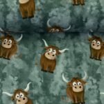 French Terry - Holy Cow - Swafing by Mrs Mint Design