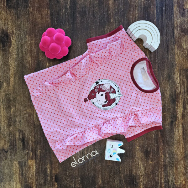 Einhorn Miri Button - Doodle Applikation Stickdatei in 7 Größen inkl. Anleitung – Bild 8