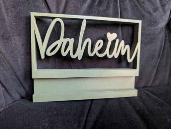 *Daheim im Rahmen * 3D Druck-, Laser und Plotterdatei in verschiedenen Varianten – Bild 3