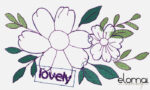 Blume Lovely Amalia Doodle Applikation Stickdatei in 6 Größen inkl. Anleitung – Bild 6