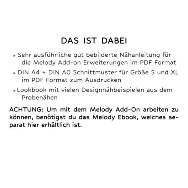 Add-on Nähanleitung zur Umhängetasche Melody - 2 extra Größen S und M und weitere Trageoptionen – Bild 3