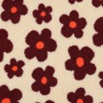 Teddy - Blume - ecru / weinrot – Bild 5