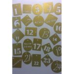 Adventszahlen 1-24 Plotterdatei SVG DXF FCM – Bild 3