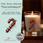 Goth Xmas Sticker "Zuckerstange"