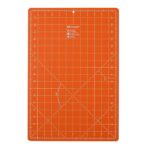 Schneideunterlage cm/inch-Einteilung, 30x45 cm / 12x18 inch, orange