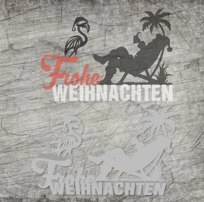 Frohe Weihnachten Vorschau Plotter-, Laser- und 3D Druck Datei *Frohe Weihnachten* – Bild 1