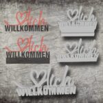 *Herzlich Willkommen* 3D Druck-, Laser und Plotterdatei in verschiedenen Varianten
