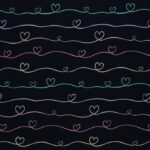 Jersey "Scribble Hearts" - dunkelblau - Swafing by Mrs. Mint – Bild 6