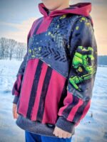Schnittmuster und Nähanleitung Sweater Hoodie Pullover Skylar für Jungen Größe 74-176 – Bild 15