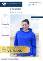 Papierschnittmuster - Hoodie Boston - für Damen