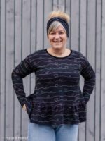 Jersey "Scribble Hearts" - dunkelblau - Swafing by Mrs. Mint – Bild 3