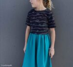 Jersey "Scribble Hearts" - dunkelblau - Swafing by Mrs. Mint – Bild 5